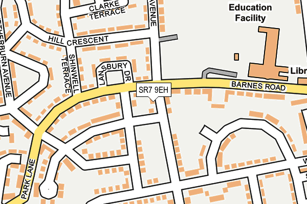 SR7 9EH map - OS OpenMap – Local (Ordnance Survey)