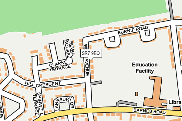 SR7 9EQ map - OS OpenMap – Local (Ordnance Survey)