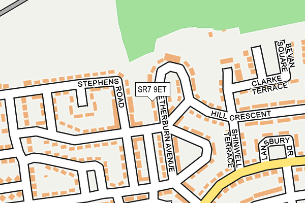 SR7 9ET map - OS OpenMap – Local (Ordnance Survey)