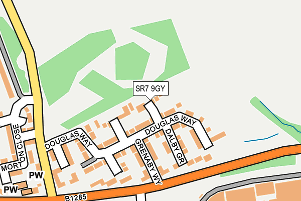 SR7 9GY map - OS OpenMap – Local (Ordnance Survey)