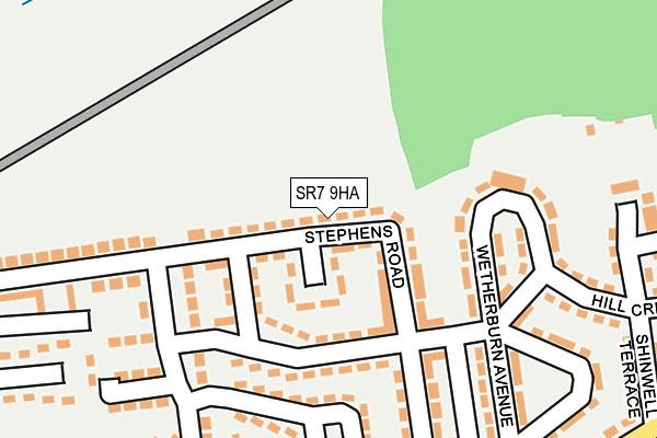 SR7 9HA map - OS OpenMap – Local (Ordnance Survey)