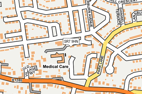 SR7 9HN map - OS OpenMap – Local (Ordnance Survey)