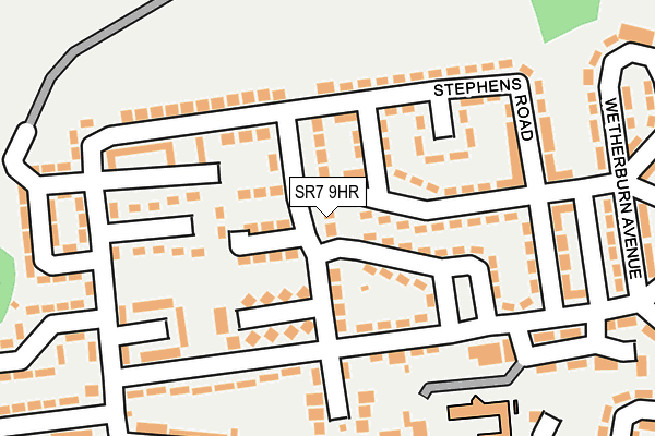SR7 9HR map - OS OpenMap – Local (Ordnance Survey)