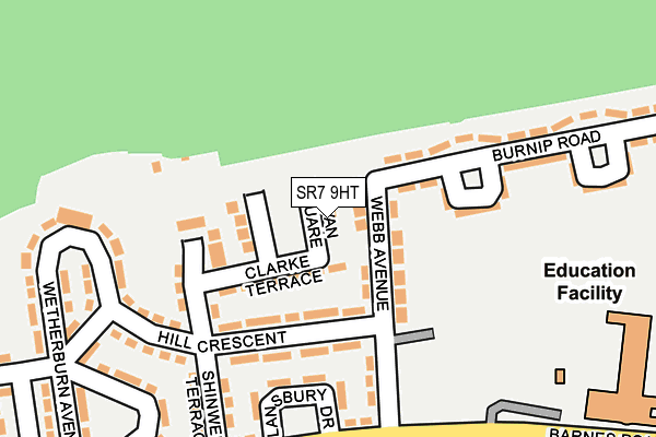 SR7 9HT map - OS OpenMap – Local (Ordnance Survey)