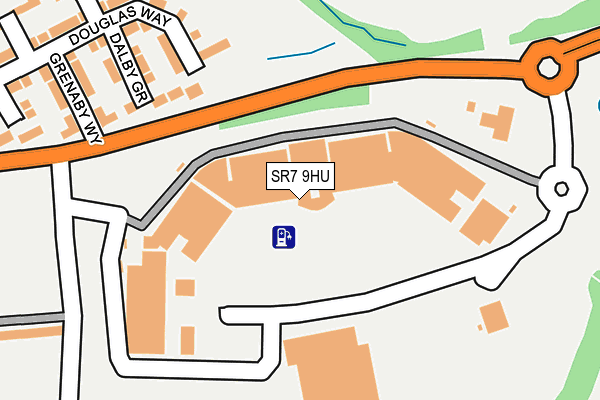 SR7 9HU map - OS OpenMap – Local (Ordnance Survey)