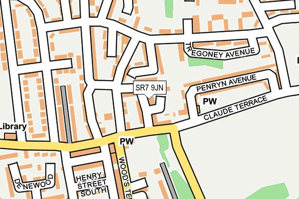 SR7 9JN map - OS OpenMap – Local (Ordnance Survey)