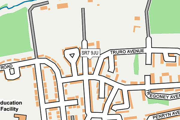 SR7 9JU map - OS OpenMap – Local (Ordnance Survey)