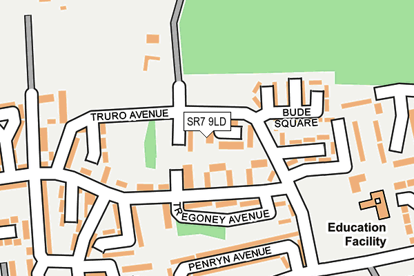 SR7 9LD map - OS OpenMap – Local (Ordnance Survey)