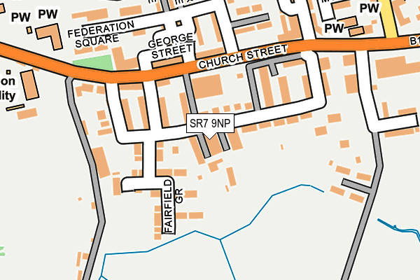 SR7 9NP map - OS OpenMap – Local (Ordnance Survey)