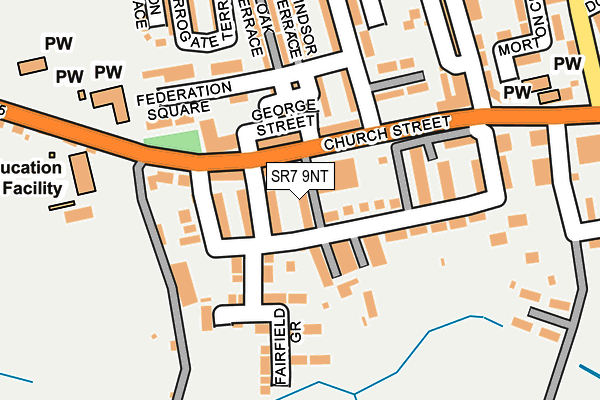 SR7 9NT map - OS OpenMap – Local (Ordnance Survey)
