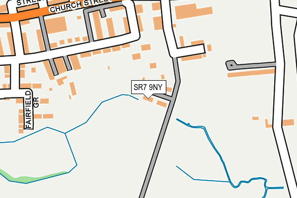 SR7 9NY map - OS OpenMap – Local (Ordnance Survey)