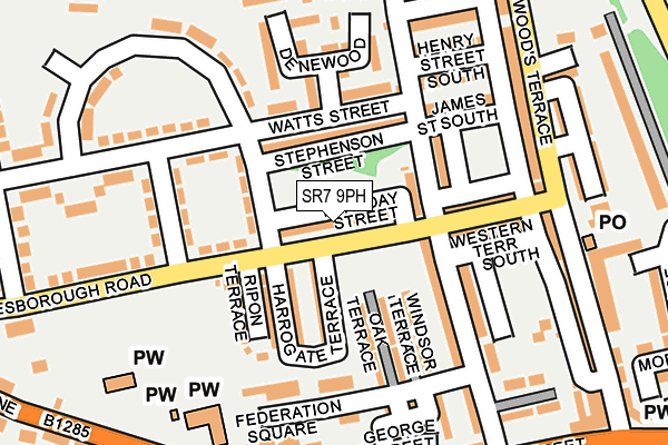 SR7 9PH map - OS OpenMap – Local (Ordnance Survey)