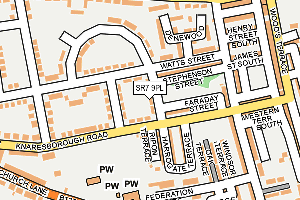 SR7 9PL map - OS OpenMap – Local (Ordnance Survey)
