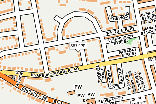 SR7 9PP map - OS OpenMap – Local (Ordnance Survey)