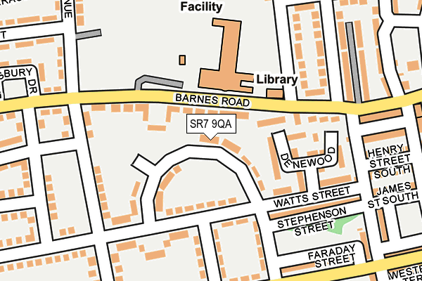 SR7 9QA map - OS OpenMap – Local (Ordnance Survey)