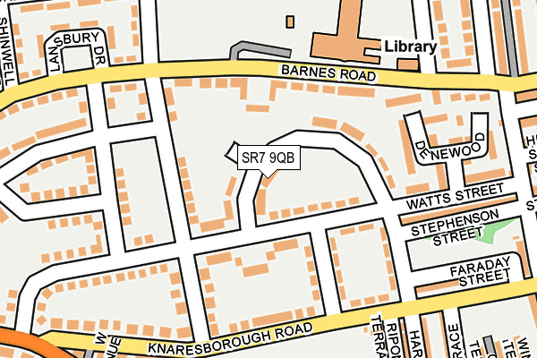 SR7 9QB map - OS OpenMap – Local (Ordnance Survey)