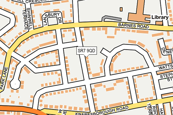 SR7 9QD map - OS OpenMap – Local (Ordnance Survey)
