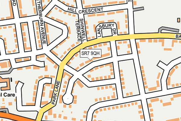 SR7 9QH map - OS OpenMap – Local (Ordnance Survey)
