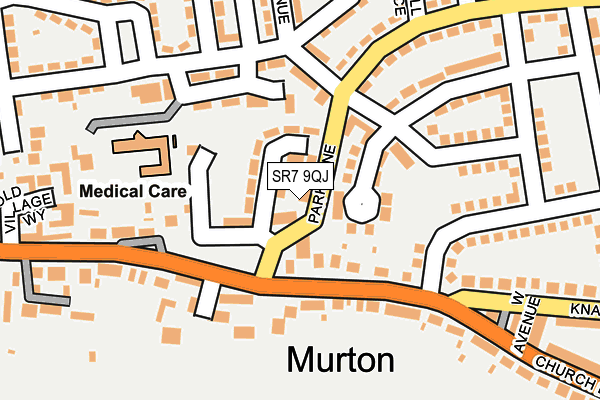 SR7 9QJ map - OS OpenMap – Local (Ordnance Survey)