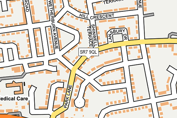 SR7 9QL map - OS OpenMap – Local (Ordnance Survey)