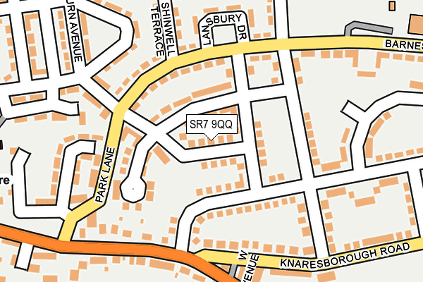 SR7 9QQ map - OS OpenMap – Local (Ordnance Survey)