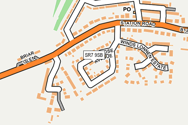 SR7 9SB map - OS OpenMap – Local (Ordnance Survey)