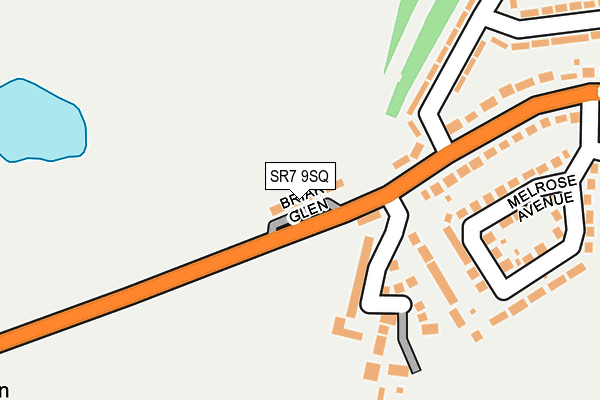 SR7 9SQ map - OS OpenMap – Local (Ordnance Survey)