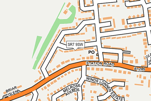 SR7 9SW map - OS OpenMap – Local (Ordnance Survey)