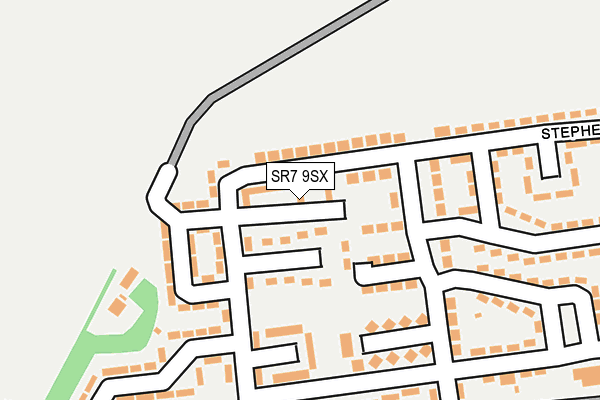 SR7 9SX map - OS OpenMap – Local (Ordnance Survey)