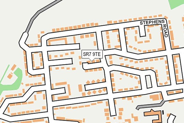 SR7 9TE map - OS OpenMap – Local (Ordnance Survey)