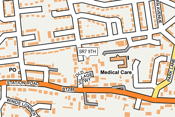 SR7 9TH map - OS OpenMap – Local (Ordnance Survey)