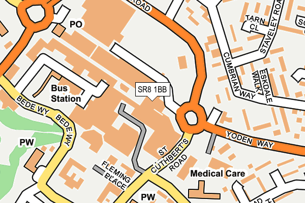 SR8 1BB map - OS OpenMap – Local (Ordnance Survey)