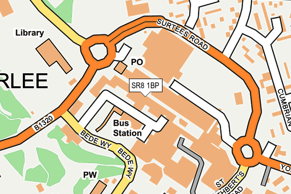 SR8 1BP map - OS OpenMap – Local (Ordnance Survey)