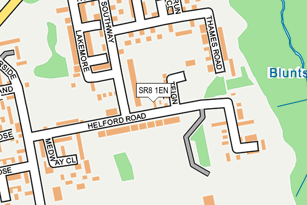 SR8 1EN map - OS OpenMap – Local (Ordnance Survey)