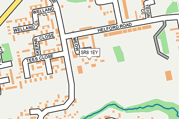 SR8 1EY map - OS OpenMap – Local (Ordnance Survey)