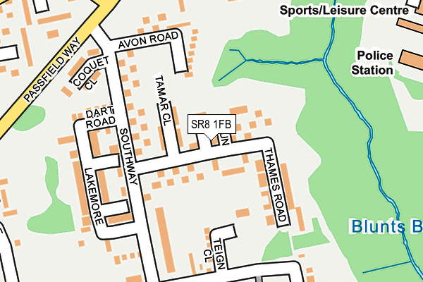 SR8 1FB map - OS OpenMap – Local (Ordnance Survey)
