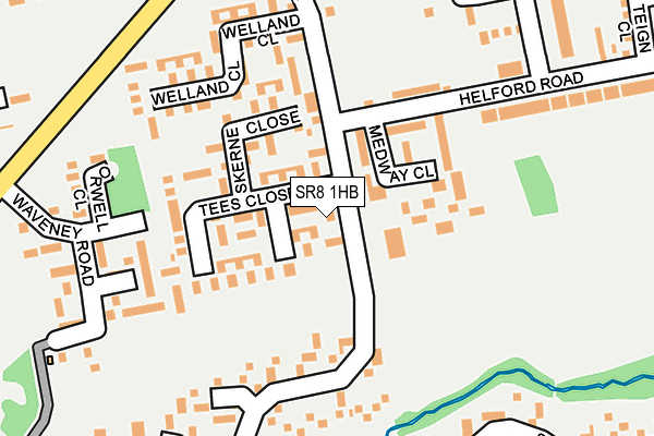 SR8 1HB map - OS OpenMap – Local (Ordnance Survey)