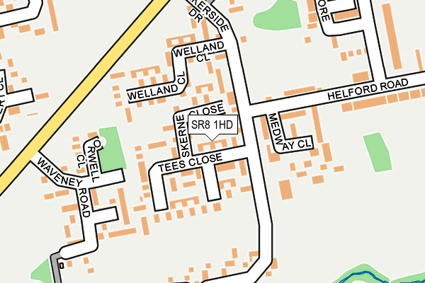 SR8 1HD map - OS OpenMap – Local (Ordnance Survey)