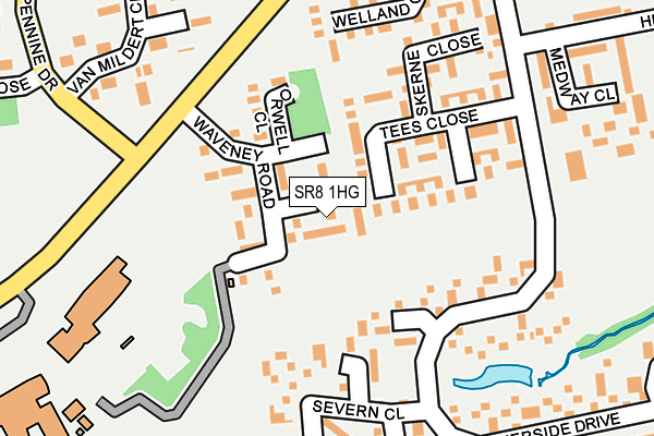 SR8 1HG map - OS OpenMap – Local (Ordnance Survey)