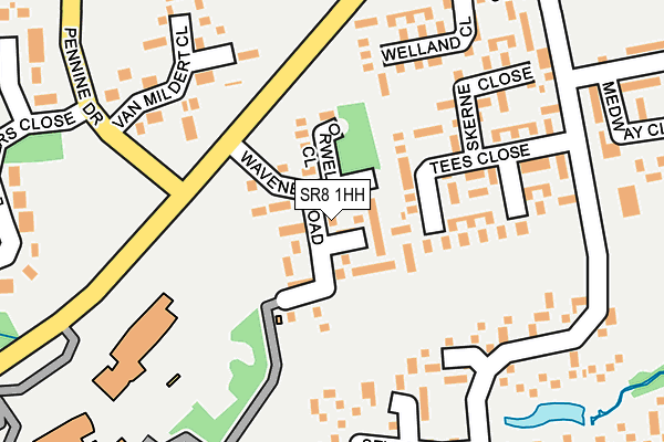 SR8 1HH map - OS OpenMap – Local (Ordnance Survey)