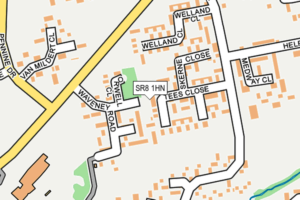SR8 1HN map - OS OpenMap – Local (Ordnance Survey)
