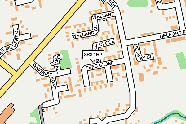 SR8 1HP map - OS OpenMap – Local (Ordnance Survey)