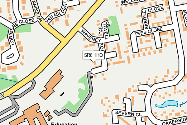 SR8 1HQ map - OS OpenMap – Local (Ordnance Survey)