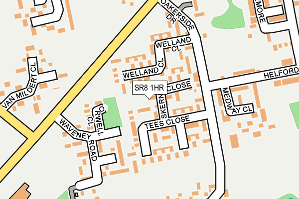 SR8 1HR map - OS OpenMap – Local (Ordnance Survey)