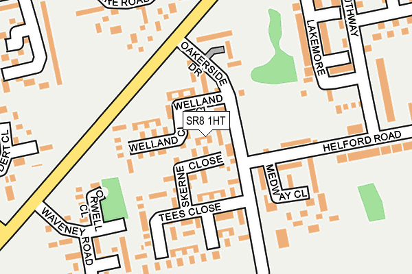SR8 1HT map - OS OpenMap – Local (Ordnance Survey)