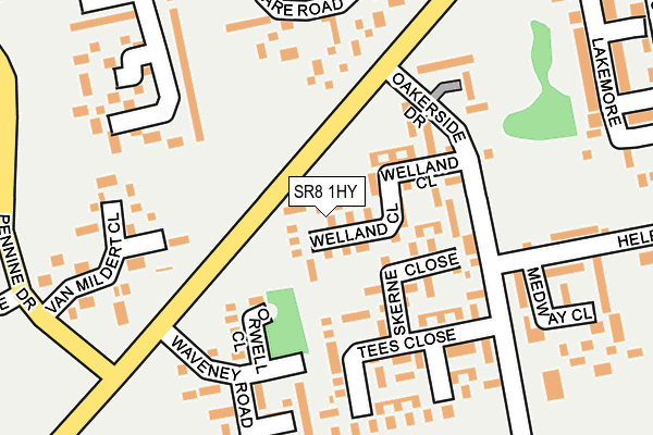 SR8 1HY map - OS OpenMap – Local (Ordnance Survey)