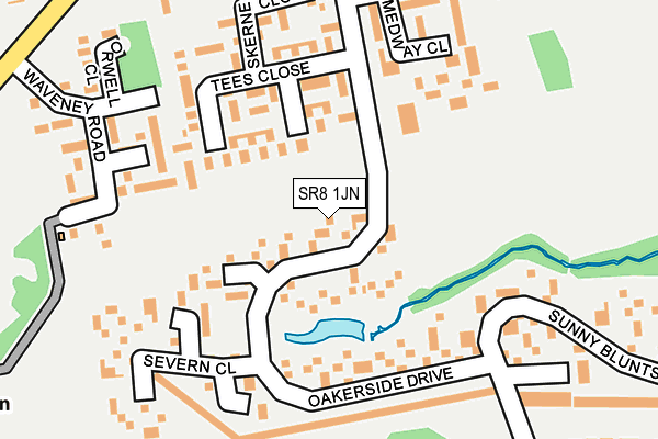 SR8 1JN map - OS OpenMap – Local (Ordnance Survey)