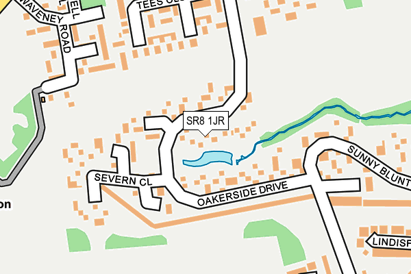 SR8 1JR map - OS OpenMap – Local (Ordnance Survey)