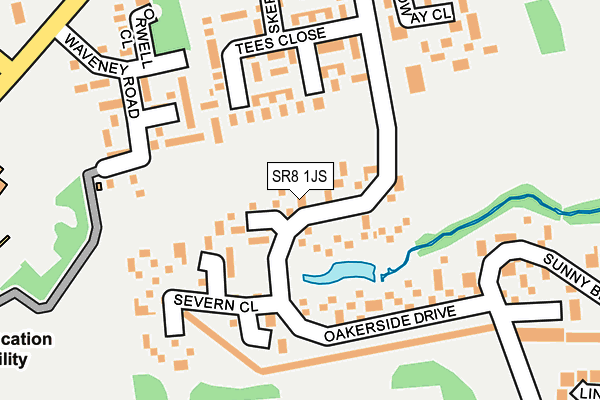 SR8 1JS map - OS OpenMap – Local (Ordnance Survey)