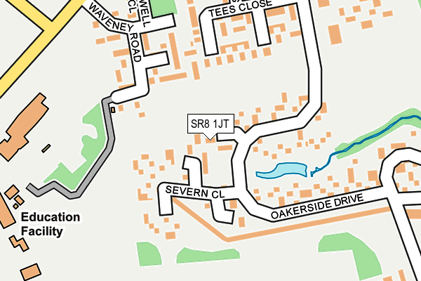 SR8 1JT map - OS OpenMap – Local (Ordnance Survey)